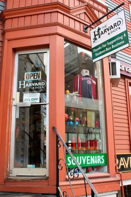 The Harvard Shop Storefront on 52 JFK St.