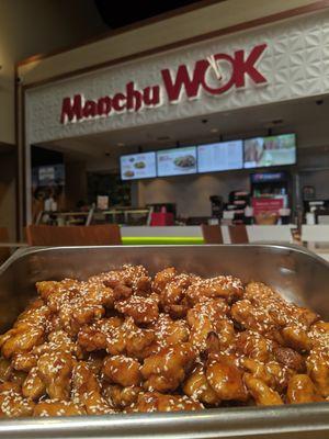 The best honey garlic chicken is waiting for you at Manchu WOK!