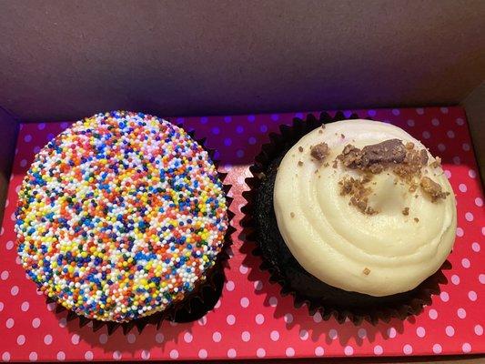 Birthday cake and Peanut Butter Cup