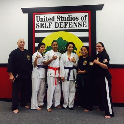 Happy students who passed their belt test!!