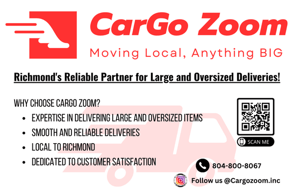 Big items, small worries. CarGo Zoom delivers with ease!