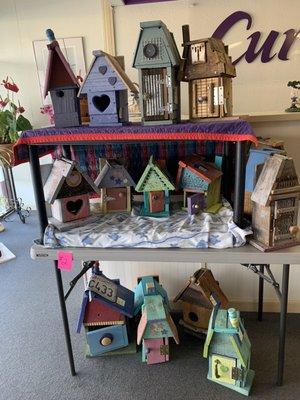 Birdhouses at the semi annual boutique! 05/22.