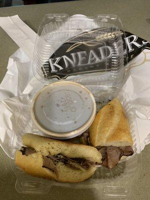 French dip sandwich.