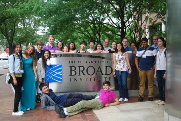 ABI students visit the Broad Institute in Cambridge, MA to learn about gene editing using CROSPR technology.