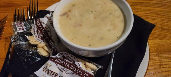 Clam chowder bowl