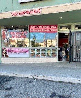 Barber Shop Beauty Salon Entrance