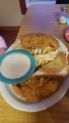 Kids chicken tenders w/fries