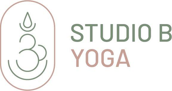 Studio B Logo. It is based off the Sanskrit symbol for Breathe.