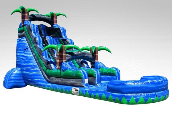 18' Tropical Tsunami Slide with Pool!