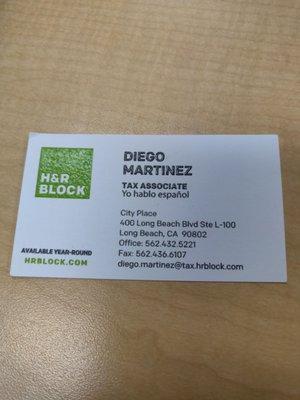 Diego Martinez contact info! Request him!