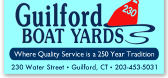 Guilford Boat Yards sign