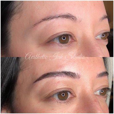 Microblading + shading combo