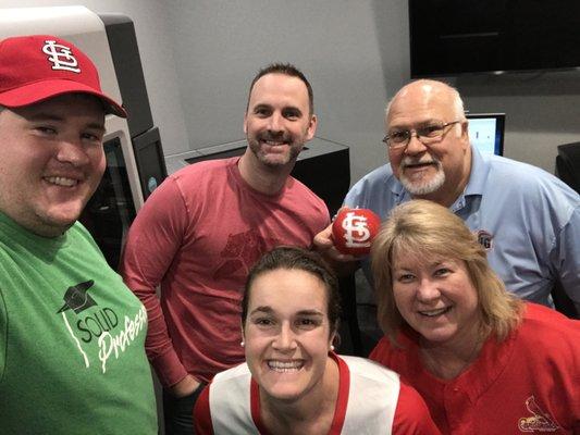 Opening day for Cards fans in our St. Louis office!