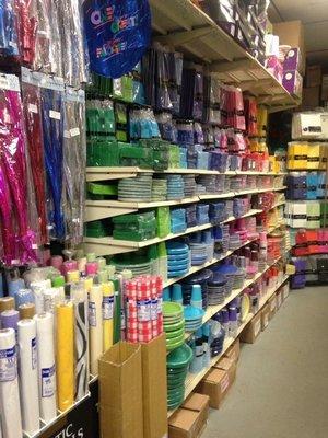 Party supplies in 25 colors