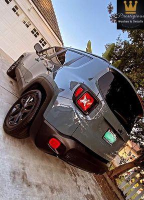 Brand New Jeep Renegade in for a Prestigious Wash a couple weeks after receiving our Mini Detail.