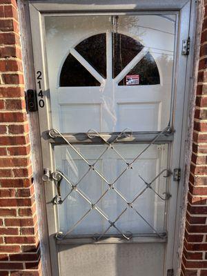 Storm door before