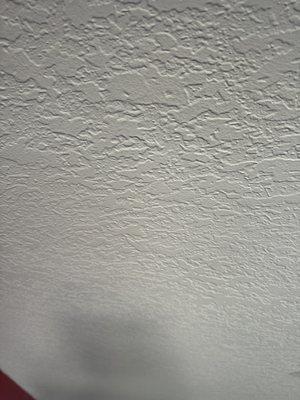 Knockdown texture on ceiling