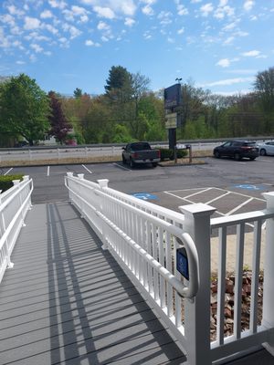 View of Rt 146 from the ramp leading up to the office