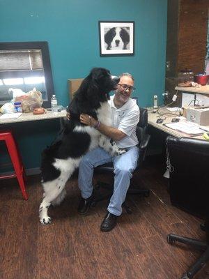 Dali, A Newfie, sharing the love!!