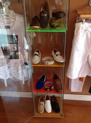 Mens shoes and Belts.