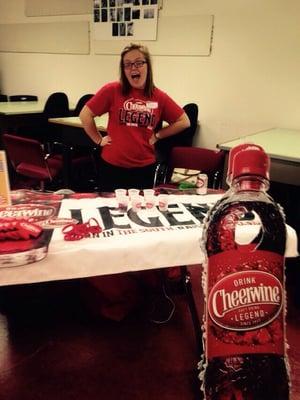 So I learned a lot about cheerwine tonight. I learned that cheer wine sold their recipe to Dr Pepper. No wonder I loved it!