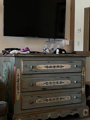 German style dresser - really gives that Bavarian feel to the room