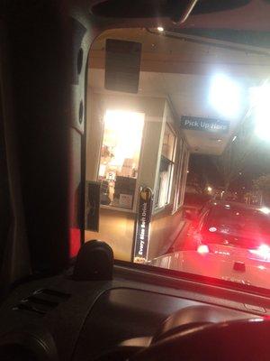 30 minutes after paying and still sitting in the drive thru.  Oh yeah they are out of Sprite.  What a joke.