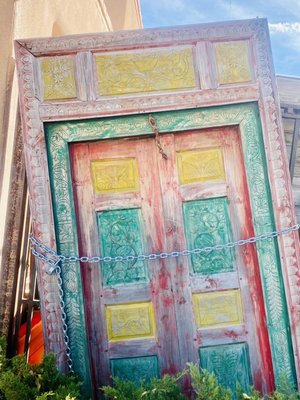 Hand carved wood doors from India...