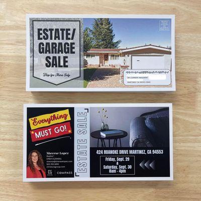 Estate Sale EDDM mailers