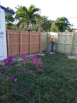 New fence Installation.