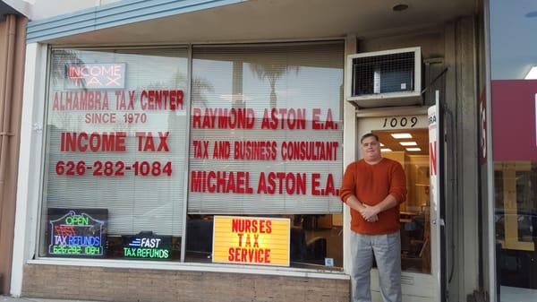 Michael Aston has joined his father at Alhambra Tax Center