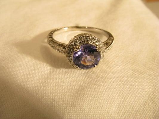 custom tanzanite ring