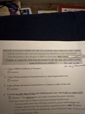 Submission date for the paperwork in yellow. I didn't receive the paperwork until September 19, 2023.