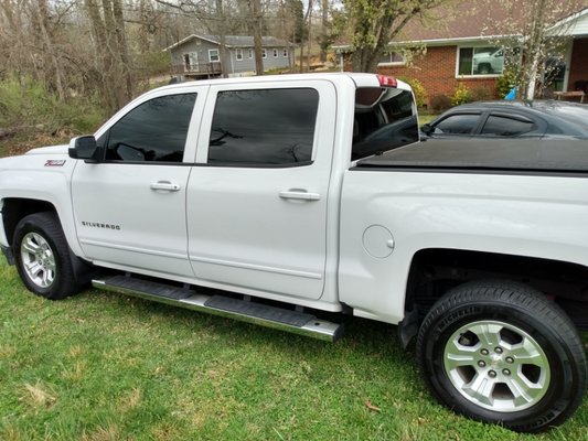 Full detail package plus the windows tinted gave this Silverado a whole new look!