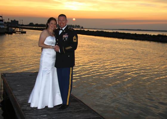 Wedding Photograph at Sunset