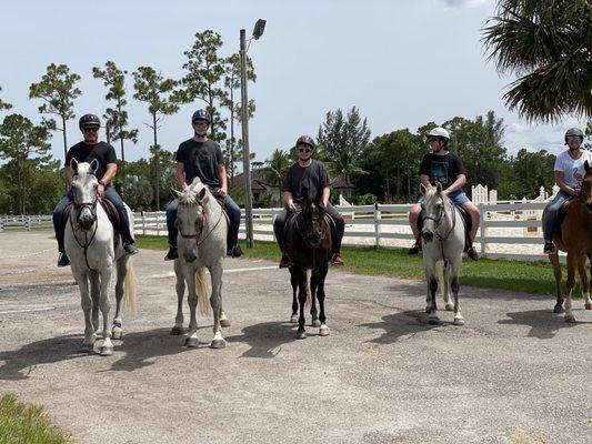 Our gay on the horses