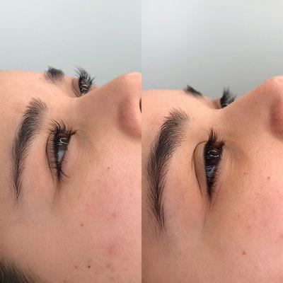 Lash Lift before and after