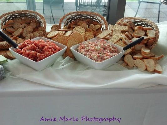 Tomato bruschetta and BLT dip