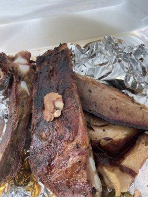 Ribs and brisket