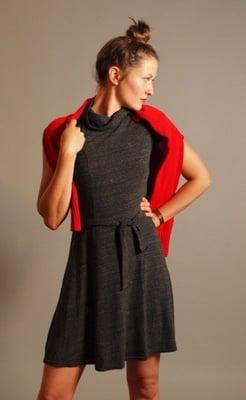 Snapneck Dress: hand sewn by Recession