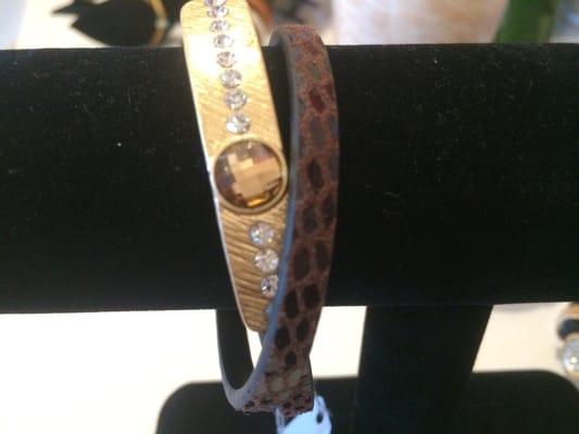 Leather bracelets $ 30.00