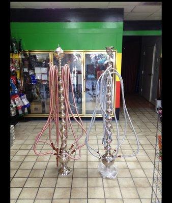 Giant 6 Foot Tall Hookah with 6 Long Hoses