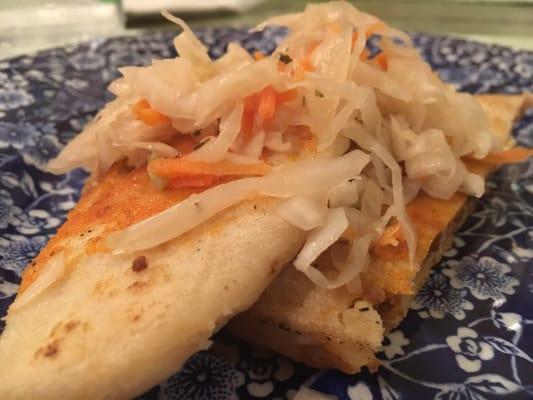 Pupusa with slaw