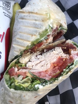 Turkey BLT wrap