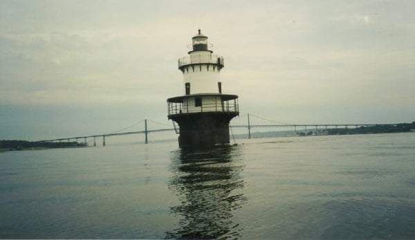 Newport Bridge in the back.