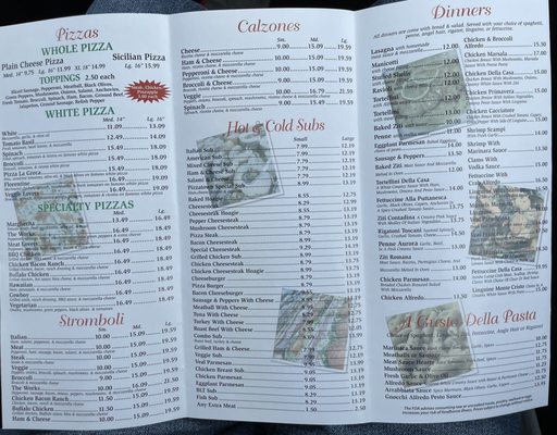 Menu side 2.