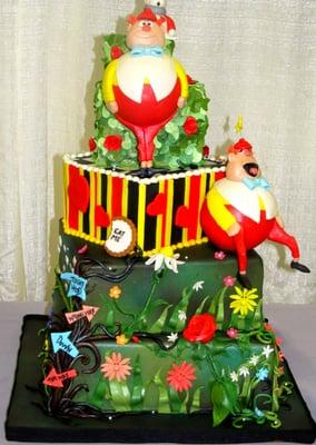 Cake entry in their Alice in Wonderland themed contest