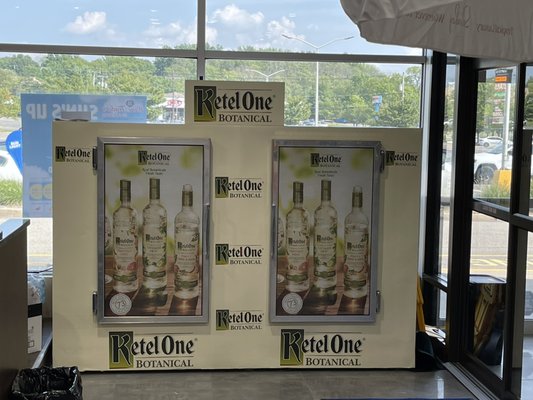 Ice Machine wrapped with Ketel One Botanicals