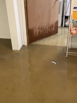 Flooded basement