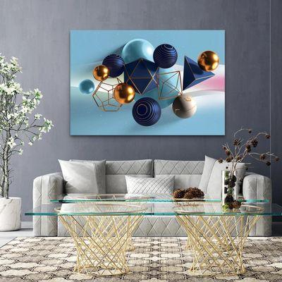 Acrylic Art - Blue Geometric Wall Art Decor